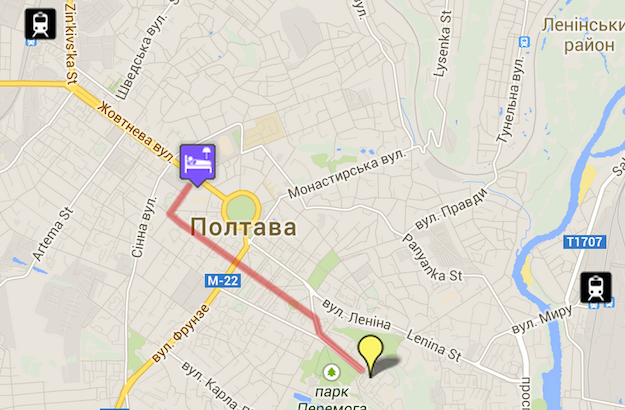 Poltava map
